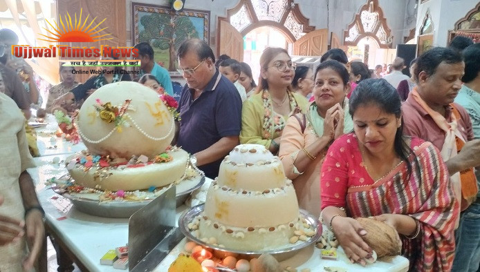 बड़ागांव में हर्षोल्लास से मना निर्वाण महोत्सव, भगवान पार्श्वनाथ को चढ़ाया निर्वाण लाडू