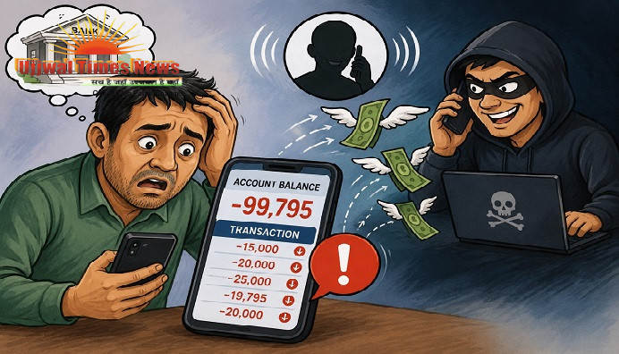 फोन हैंग होते ही खाते से उड़े 99,795 रुपये, साइबर ठगी से कामगार को लगा बड़ा झटका