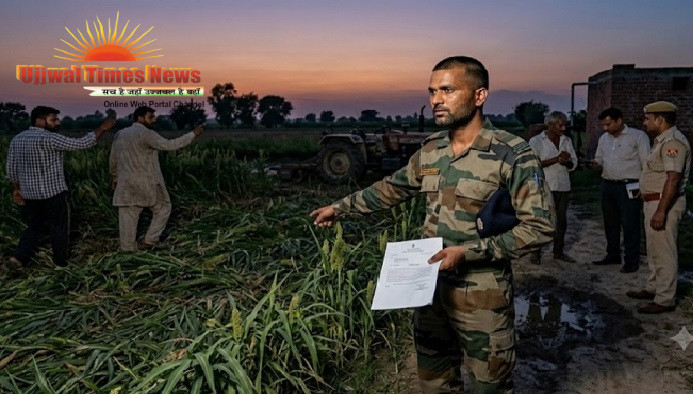 दबंगों ने वायुसेना के जवान की चारे की फसल उजाड़ी, विरोध पर दी जान से मारने की धमकी