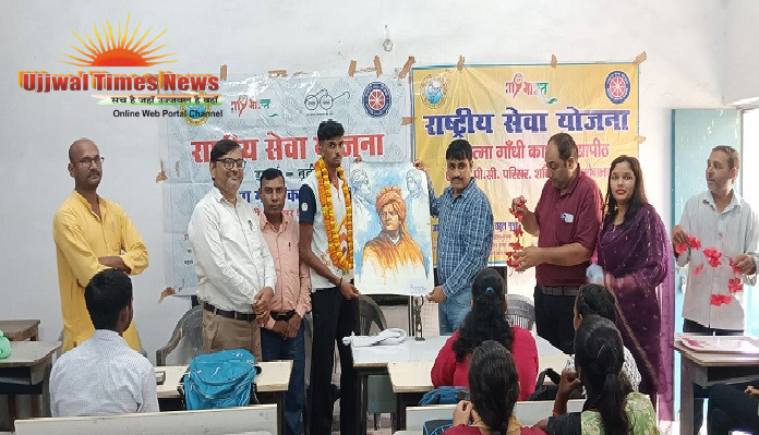 राष्ट्रीय खेल दिवस पर शक्तिनगर में विद्यार्थियों से रूबरू हुए एथलीट नितिन सिंह, खेलों को जीवन का हिस्सा बनाने की अपील