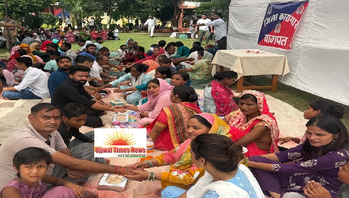 जिला कारागार में बहनों ने बंदी भाइयों की कलाई पर बांधा प्यार का धागा