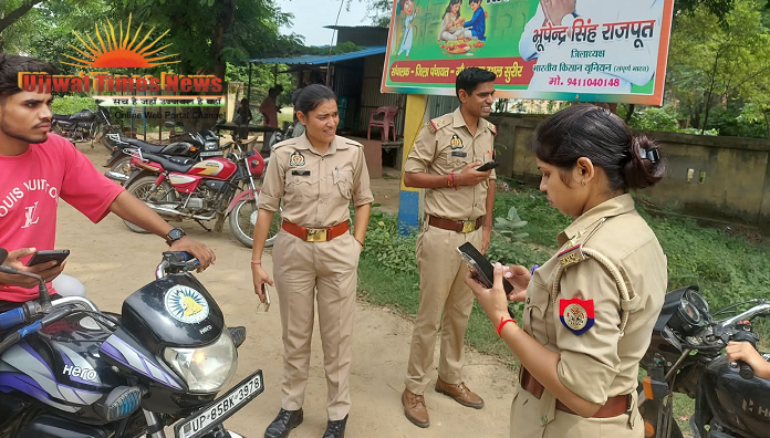 जन्माष्टमी से पहले सुरीर पुलिस का एक्शन, सड़क पर उतरी पुलिस; वाहनों की सघन चेकिंग