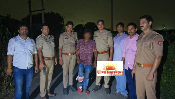 अंतर्जनपदीय चोर गिरोह का एक सदस्य पुलिस मुठभेड़ के दौरान हुआ घायल, उपचार के बाद किया गिरफ्तार