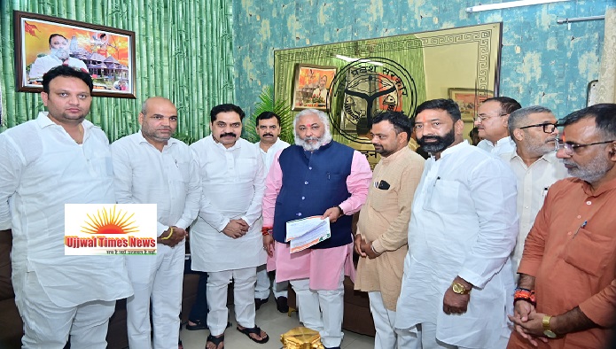 भाजपा जिलाध्यक्ष नीरज शर्मा ने परिवहन राज्यमंत्री से की मुलाकात, दाहा-भडल कांटा पर बस स्टॉप बनाने की मांग