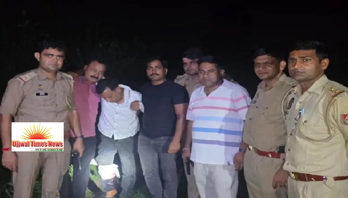 पुलिस की गोली से 25 हजार का इनामी गौकश घायल, मुठभेड़ में दरोगा की जैकेट में फंसी गोली