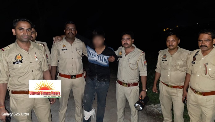 वांछित अभियुक्त आरिष को इंस्पेक्टर मनोज चाहल के नेतृत्व में पुलिस टीम ने मुठभेड़ में दबोचा