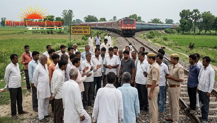 ट्रेन की चपेट में आकर ग्रामीण की मौत, खेतों से घर लौटते समय हाल्ट के पास हुआ हादसा