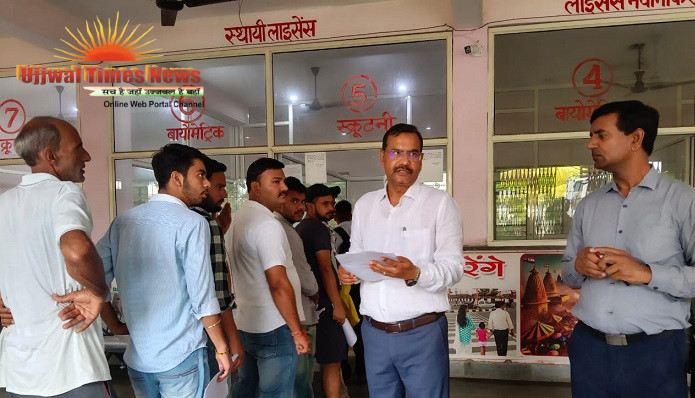 सहारनपुर के आरटीओ प्रवर्तन ने किया एआरटीओ कार्यालय का औचक निरीक्षण
