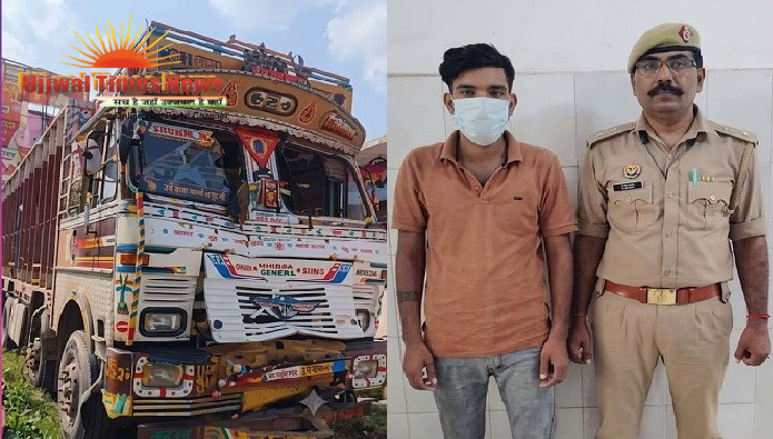 ईस्टर्न पेरिफेरल एक्सप्रेसवे पर भीषण हादसे का आरोपी ट्रक चालक गिरफ्तार, 16 पहिया ट्रक बरामद