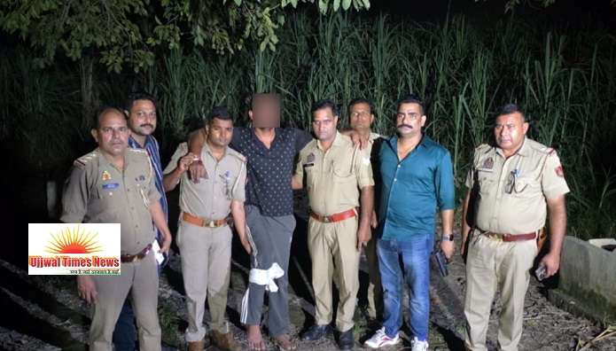 हिस्ट्रीशीटर रवि पुलिस मुठभेड़ में गिरफ्तार, पैर में लगी गोली