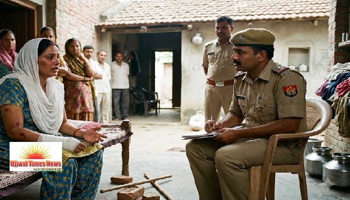 पड़ोसी परिवार पर घर में घुसकर महिला से मारपीट, जान से मारने की धमकी का आरोप