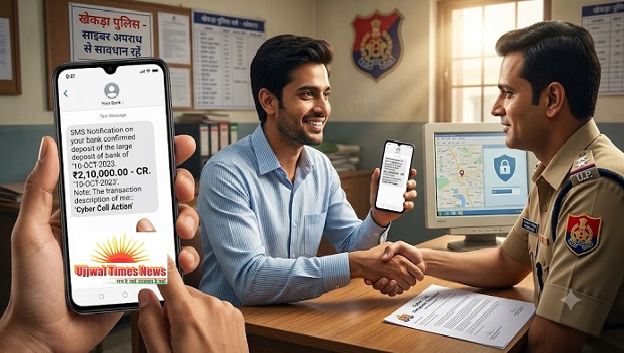 खेकड़ा में साइबर सेल की तत्परता, ठगी के 2.10 लाख रुपये वापस कराए