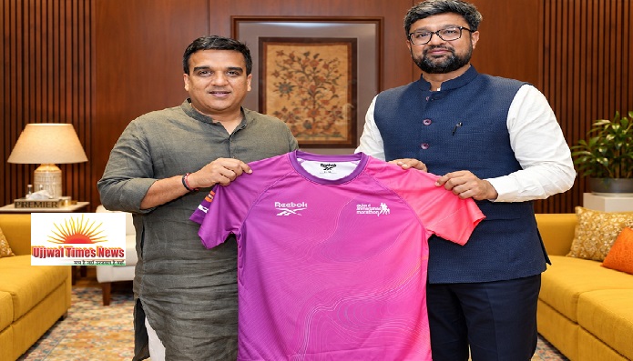 डिप्टी सीएम हर्ष सांघवी ने किया 10वीं अदाणी मैराथन की आधिकारिक जर्सी का अनावरण
