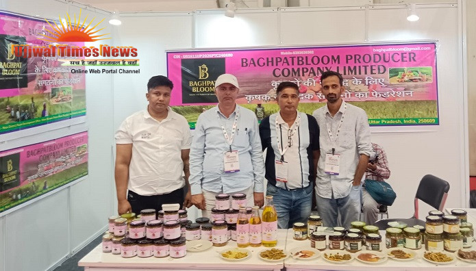 इंटरनेशनल ट्रेड शो में विदेशी ग्राहकों को लुभा रहे बागपत ब्लूम के उत्पाद