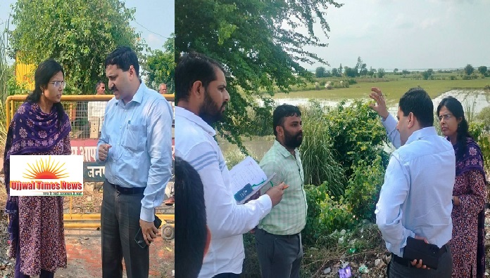 जिलाधिकारी ने सवायजपुर एवं बिलग्राम तहसील क्षेत्र के बाढ़ प्रभावित इलाकों का किया निरीक्षण