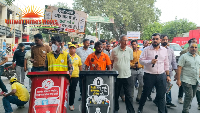 नगर निगम ने निकाली जन-जागरूकता रैली, 18 दुकानदारों पर लगाया 50 हजार रुपये का जुर्माना