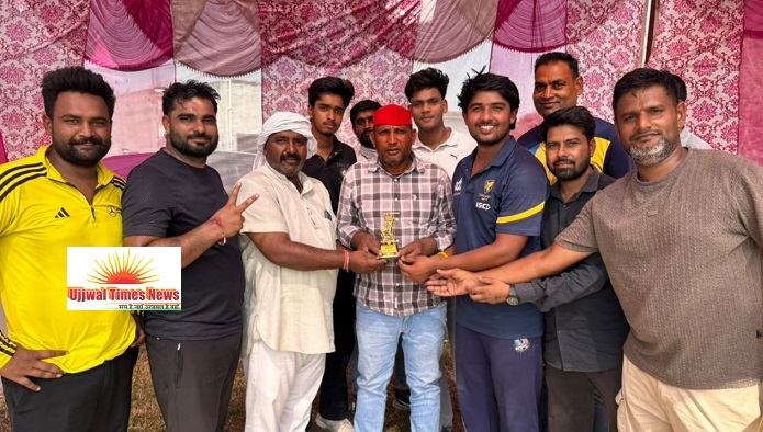 खैला ने हिसावदा को 8 विकेट से हराया, ऋषभ की 96 रन की तूफानी पारी, सोनू प्रधान ने जड़े लगातार छह छक्के