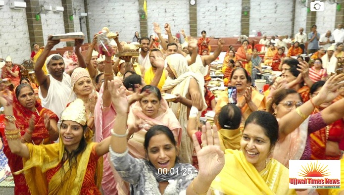 श्रीसिद्धचक्र महामंडल विधान में आचार्य श्री आर्जव सागर ने दिया आत्मकल्याण, गुरु महिमा और परोपकार का संदेश