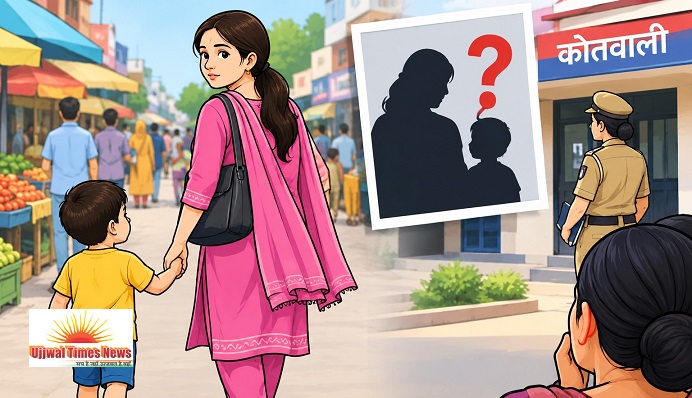 तीन साल के बेटे के साथ बाजार जाने निकली विवाहिता लापता