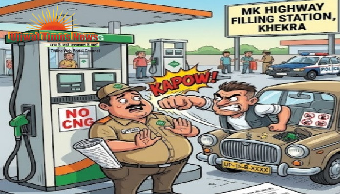 सीएनजी भरवाने के विवाद में कर्मचारी से मारपीट, जान से मारने की धमकी